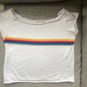 Rainbow Scoop Neck